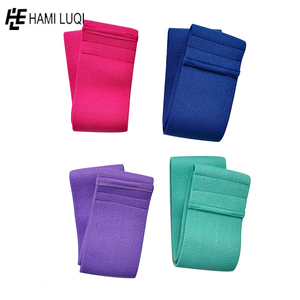 OEM Bande élastique en coton personnalisée pour les hanches avec niveau de résistance élevé Boucle d'entraînement de fitness en salle de sport - Product Image 4