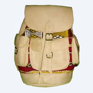 Maroc luxe antivol en cuir de vachette unisexe sac à dos véritable cadre externe motif géométrique sac de voyage décontracté personnalisé - Product Image 1