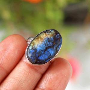 Bague de fiançailles en pierre précieuse en forme de coeur pour femmes lavande naturelle Druzy larme pierres bijoux de mariage fabrication de bijoux en gros - Product Image 5