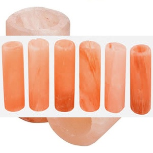 Sian Enterprises Natural Shot Glasses Made From Himalayan Rock Salt-Carved Geometric Shape Angel Theme-Home Wedding Decor Gift - Product Image 6