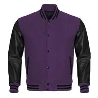 Varsity Jackets Purple 7006 Coats Black Island