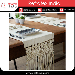 Camino de mesa de macramé, proveedor indio - Product Image 2