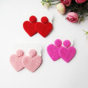 Pendientes de Corazón Hechos a Mano, Felicidad - Product Image 1