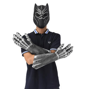 Masque de Panthère Noire, Gants de Panthère Noire, Masque en Latex d'Anime, Masque de Héros Marvel, Accessoires <span class=keywords><strong>Avengers</strong></span>, Cadeau d'Halloween, de Noël, d'Anniversaire - Product Image 2