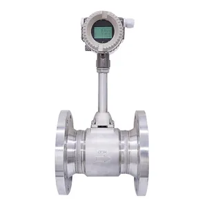 High Accuracy 4-20mA Natural Gas / Compressed Air Steam Flow Meter Vortex Flow Meter Manufacture