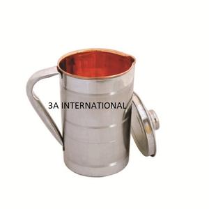 Hotels And Restaurants Handcrafted Luxury Stainless Steel Jug Shiny Finishing Large <b>Water</b> Storage Jug Portable Drinking Jug - Product Image 3