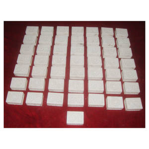 Caja de incrustación de mármol, decoración Rectangular de mármol blanco - Product Image 1