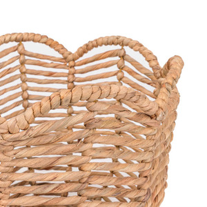 Open Weaved Water Hyacinth <b>Basket</b> Bin Laundry <b>Basket</b> Storage <b>Basket</b> 100% Natural Water Hyacinth Fiber <b>Cheap</b> Price - Product Image 1