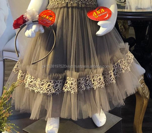 Trẻ Em Mới Thời Trang Frilly Body Net Frock Với Hairband Thiết Kế Thời Trang Mới Fancy Party Wear Bé Ăn Mặc Trong 5 Màu Sắc Khác Nhau - Product Image 6