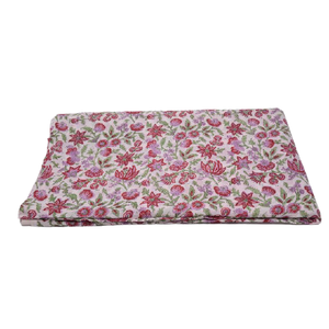 Hermosa tela india de algodón con estampado de bloque de mano ligero por yarda para ropa y batas de mujer - Product Image 2