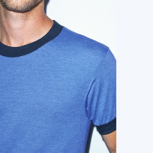 T-Shirt manches courtes col ras du cou pour homme, modèle basique, grande taille, avec épaules tombantes, 100%, en coton - Product Image 5