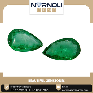Proveedor Indio de Gemas Naturales de Esmeralda Verde en Forma de Pera, Piedras Sueltas Facetadas de Primera Calidad para la Fabricación de Joyas al por Mayor - Product Image 6