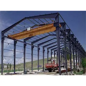 Construcción de acero prediseñado con grúa y marco de acero prefabricado, taller con grúa, en venta