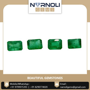 Gema de esmeralda de 2,8 quilates, piedra preciosa Natural no tratada de la mejor calidad, con 4 piezas - Product Image 4