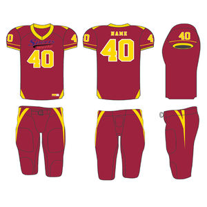 Camiseta de fútbol americano, ropa de uniforme, poliéster/malla, camiseta sublimada personalizada, pantalones cortos de ropa de fútbol de Rugby - Product Image 1