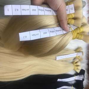 Paquete de pelo vietnamita virgen Remy al por mayor 100%, máquina de trama doble, textura de onda profunda, cutícula alineada, extensión humana a granel - Product Image 5