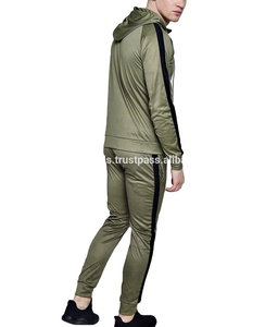 ชุดวอร์มผ้าฝ้ายแบบมีฮู้ดสำหรับผู้ชายชุดวิ่งแบบสวมศีรษะมีซิปหนาระบายอากาศได้ดี - Product Image 1