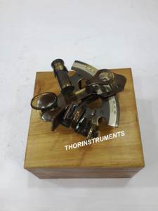 กล่องไม้ธรรมชาติ5ชิ้นพร้อมลูกสูบทองเหลืองสำหรับสะสมสายรูปดาวสีขาวสองตัน - Product Image 4