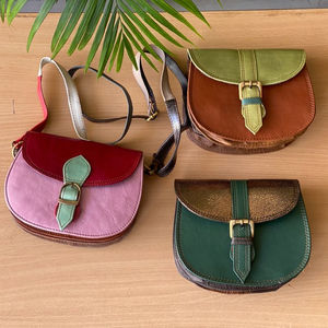 กระเป๋าสะพายหนังแท้หลายสีกระเป๋าสะพายไหล่แบบสบายๆ - Product Image 1