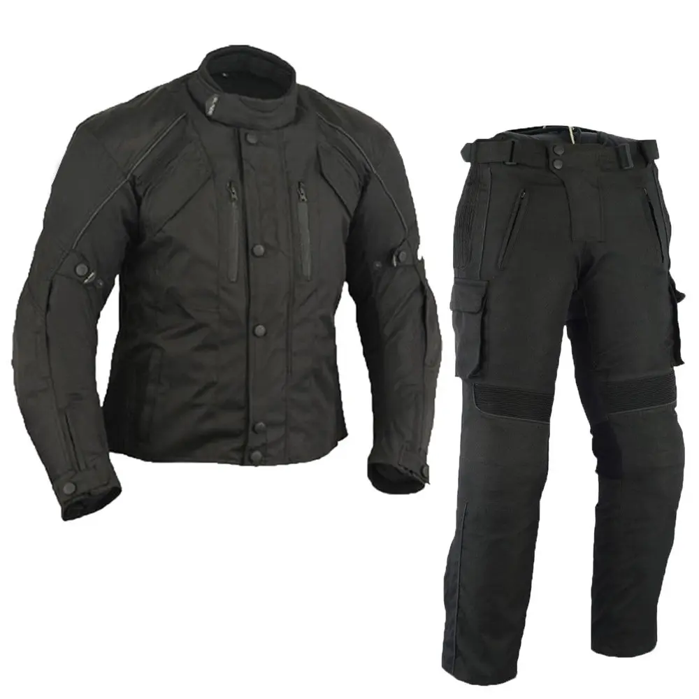Cardura yarış yansıtıcı Motor motokros bisikletçinin Moto giyim motosiklet binici ceket pantolon takım elbise koruma