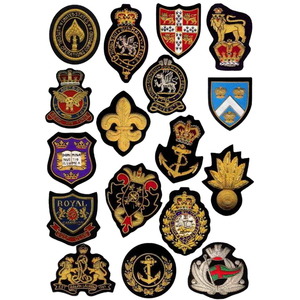 Diseño profesional barato logotipo de marca personalizado tela tejida bordado uniforme escolar insignia - Product Image 5