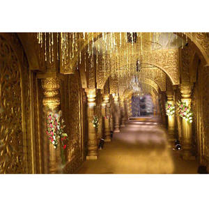 Porte d'entrée de mariage en Fiber dorée, ramajwada, en vogue - Product Image 1