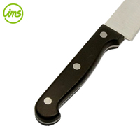 Couteau de chef en acier inoxydable argenté de 8 pouces, manche en bakélite, design minimaliste, en stock pour les restaurants, marque IMS, modèle 020107