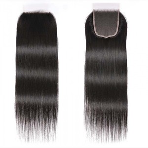 Closure de cheveux vierges Remy 4x4 de 14 pouces, ondulation naturelle, trame simple, qualité supérieure, provenance Vietnam, vente chaude 2021, cheveux vietnamiens bruts - Product Image 2