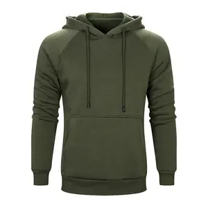 कस्टम खुद लोगो पुरुषों उच्च गुणवत्ता कपास पॉलिएस्टर मुद्रित स्वेटर जैतून हरा hoodies पुरुषों यूनिसेक्स जैतून हरा हूडि