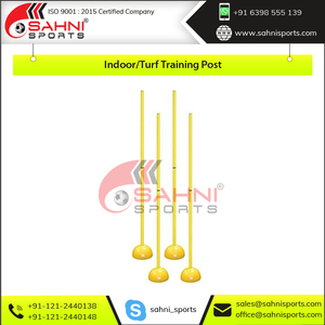 เสาฝึกซ้อมอเนกประสงค์ PVC พร้อมฐานโดม ชุดเสาฝึกซ้อมในร่มสำหรับสนามหญ้าเทียม ชุดเสาฝึกซ้อม PVC - Product Image 5