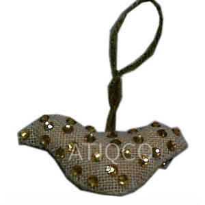 Atiqco Modern Style Jute Glass Beads Medium Christmas <b>Tree</b> Ornaments Attractive X-Mas Hanging Decor - Product Image 5