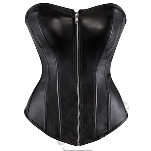 Corsé de acero satinado para mujer, corsé de entrenamiento de cintura, sobre el busto - Product Image 4