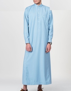 Kaftan islamique à manches courtes pour hommes, vêtements arabes et musulmans, Thobe Jubbah, vente en gros, 2021 - Product Image 5