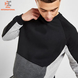 2024 hommes de haute qualité personnalisé sweats à col rond décontracté vêtements d'hiver solide motif imprimé tissu uni teint prix de gros - Product Image 3