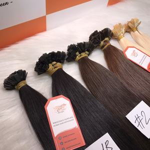 100% Extension de cheveux Remy humains avec pointe plate kératine cuticule vierge longue durée alignée du Vietnam - Product Image 5