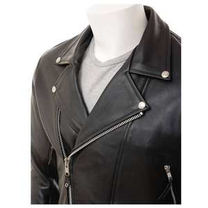 Chaqueta de Cuero Unisex, Corte Ajustado, Ecológica, Chaquetas de Motociclista Delanteras, Servicio OEM, Talla Grande, Invierno, Aire Libre - Product Image 1