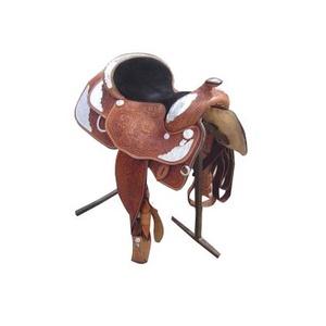 Selle occidentale faite à la main en cuir véritable - Product Image 5