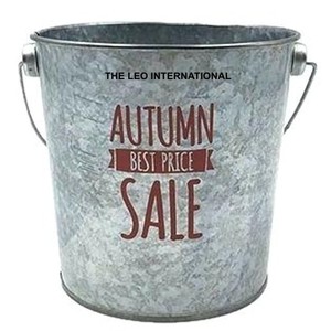 Best Seller Christmas Occasion Silver Plated With Handles Bucket & Other Storage Items Set of 2 Supplies - Product Image 6