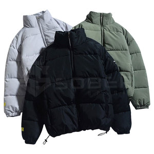 Veste matelassée d'hiver de haute qualité pour homme avec col montant à capuche noir épais et chaud Marque de mode Service OEM disponible - Product Image 6