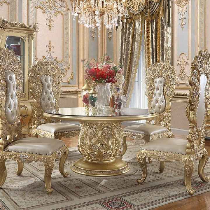 Luxury Italian Style Dining Chairs - Antique & Hand Carved