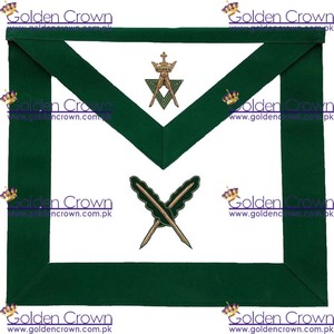 ALLIED Masonic DEGREE AMD ผ้ากันเปื้อนปักด้วยมือ-deacon | Masonic regalia ผู้ผลิตผ้ากันเปื้อน - Product Image 2