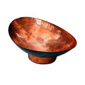 ชามทองแดงตกแต่งโต๊ะเสิร์ฟอาหารทำจากทองแดงทำด้วยมือสำหรับอาหารเย็นถ้วยทองแดงสำหรับโรงแรมและร้านอาหาร - Product Image 2