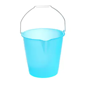 Secchio per la pulizia in plastica personalizzato con beccuccio prodotto per la casa made in Italy secchio per acqua 12 litri