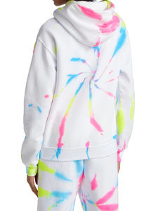 Dernière mode à capuche pour femmes Nouvelle arrivée Flower Tie Dye Print Prix Saison d'hiver Col à capuche - Product Image 5