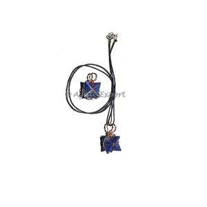 Pendentifs enroulé en pierre Merkaba, 50 pendentifs en Lapis-Lazuli - Product Image 1
