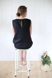 Robe de nuit indienne en coton, vêtement de nuit, Design à fleurs, sans manches, couleur noire, pour femmes, grande taille, courte, été - Product Image 2