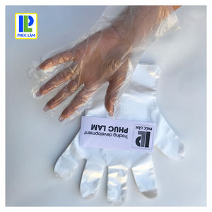 Gants jetables en plastique HDPE/LDPE avec boîte de couleur fabriqués au Vietnam - Product Image 2