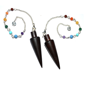 Meilleure valeur des pendules en bois de Plan Long Chakra: Planifiez les pendules en bois de Chakra Long à vendre des pendules en cristal de guérison - Product Image 1