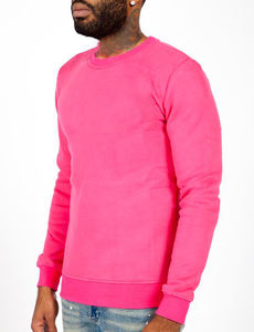 Sweat-shirts à col rond à manches longues pour hommes avec logo personnalisé - Tissu en polaire écologique - Product Image 4