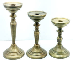 Candelabro de Metal para decoración de bodas y fiestas, Juego de 3 candelabros para decoración de bodas y fiestas, diseño novedoso, soporte de vela para uso en jardín - Product Image 3